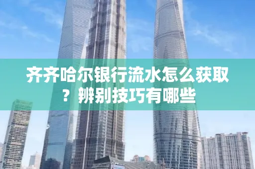 齐齐哈尔银行流水怎么获取?辨别技巧有哪些